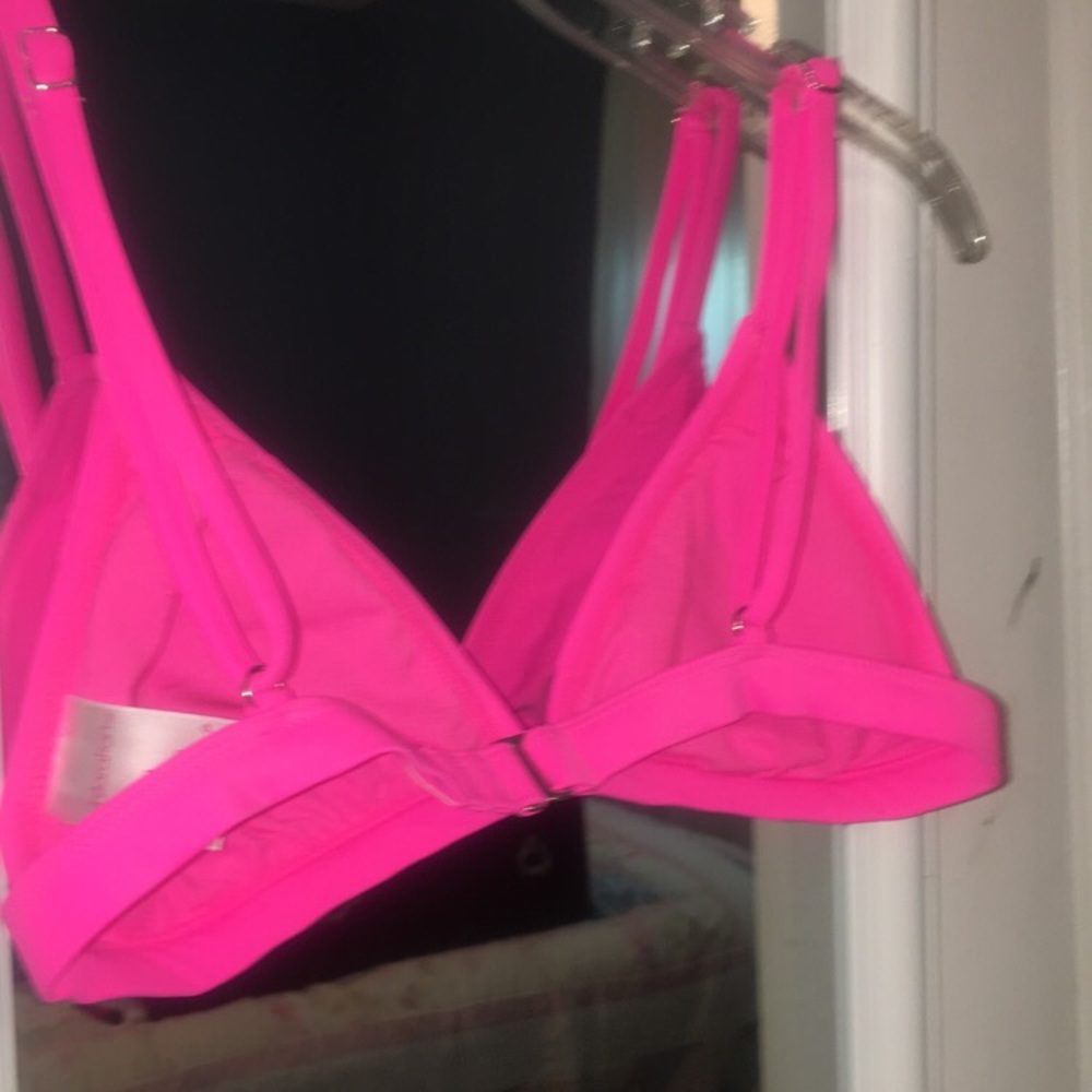 Hot pink bikini top